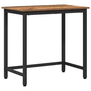 vidaXL st&oacute;ł Stare drewno 100 x 50 x 76,5 cm Drewno inżynieryjne i stal