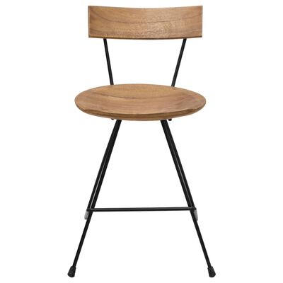 vidaXL Krzesła stołowe, 2 szt., lite drewno tekowe