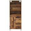 vidaXL Highboard z szufladą Stare drewno 69,5 x 34 x 180 cm