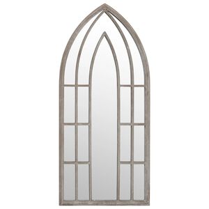 vidaXL Lustro do wnętrz, kolor piaskowy, 100x45 cm, żelazne