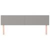 vidaXL Zagł&oacute;wki, jasnoszare, 160x5x78/88 cm, tkanina