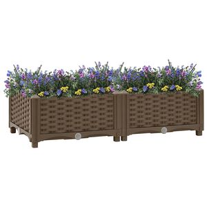 vidaXL Donica do podniesionej rabaty, 80x40x23 cm, polipropylen