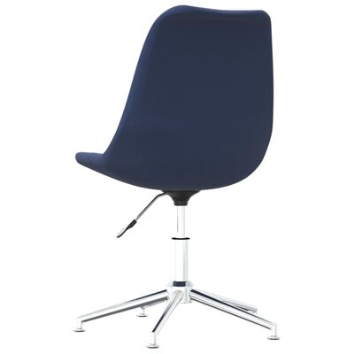 vidaXL Obrotowe krzesło biurowe, niebieskie, obite tkaniną