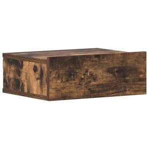 vidaXL Wisząca szafka nocna, przydymiony dąb, 40x30x15 cm
