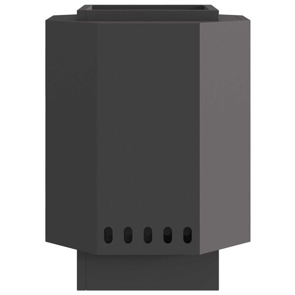 vidaXL Bezdymny kominek ogrodowy Czarny 38 x 38 x 51 cm Stal