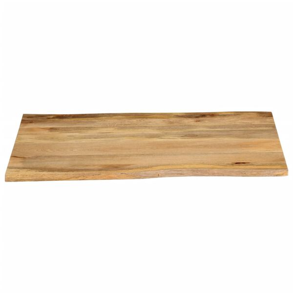 vidaXL Blat stołu, 100x80x2,5 cm, naturalna krawędź, lite drewno mango