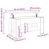 vidaXL Stolik kawowy Stare drewno 101x49x52 cm Drewno klejone