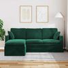 vidaXL Sofa Ciemna zieleń 198 x 134 x 80 cm Aksamit