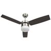 vidaXL Wentylator sufitowy z lampą i pilotem, 108 cm, ciemnobrązowy