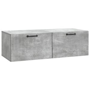 vidaXL Szafka RTV montowana na ścianie Betonowy szary 98 x 41 x 30 cm