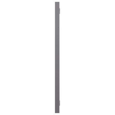 vidaXL Lustro łazienkowe, wysoki połysk, szare, 60x1,5x37 cm, płyta