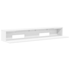 vidaXL Biurko studyjne Biały 110 x 36 x 19,5 cm Drewno inżynieryjne