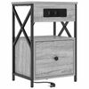 vidaXL Szafka Nocna Szary Sonoma 40 x 31 x 60 cm Drewno inżynieryjne