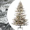 vidaXL Sztuczna choinka z zawiasami 150 cm 150 LED Ciepła biel