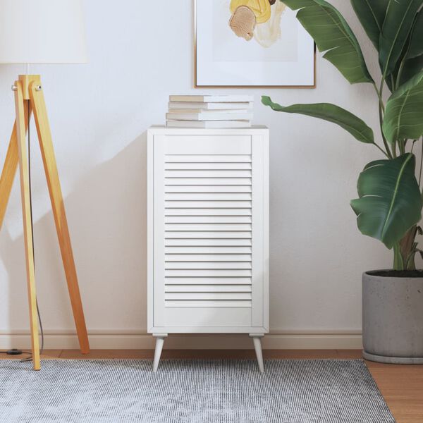 vidaXL Drzwi żaluzjowe do szafki, białe, 69x39,4 cm, sosnowe