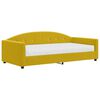 vidaXL Sofa z materacem do spania, ż&oacute;łta, 100x200 cm, aksamit