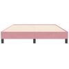 vidaXL Rama ł&oacute;żka bez materacem, r&oacute;żowa, 160x210 cm, aksamit