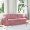 vidaXL Sofa R&oacute;żowy 228 x 78 x 80 cm Aksamit
