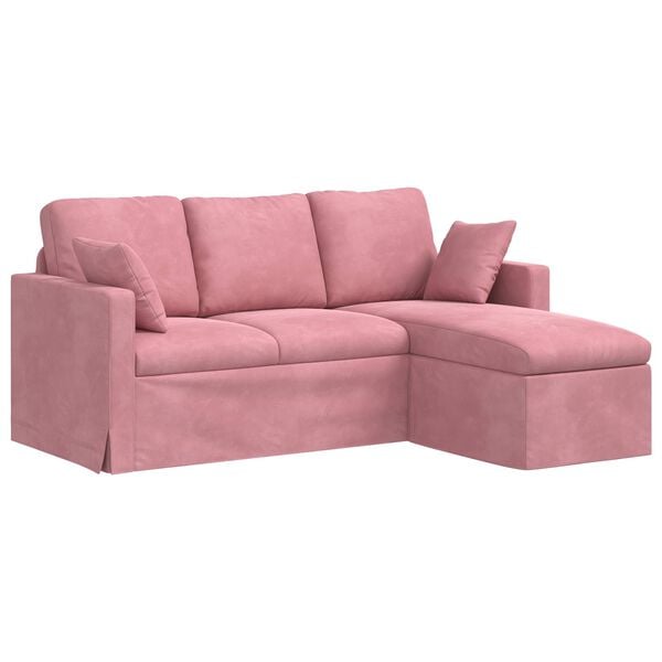 vidaXL Sofa R&oacute;żowy