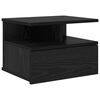 vidaXL Lustro Nocne Czarny Dąb 40 x 31 x 28 cm Drewno inżynieryjne