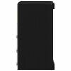 vidaXL Komoda LED Czarny Dąb 60,5 x 37 x 67 cm Materiał drewnopochodny
