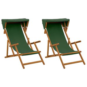 vidaXL Fotel ogrodowy 2 pcs 3 Pozycja Lite Drewno Eukaliptusowe