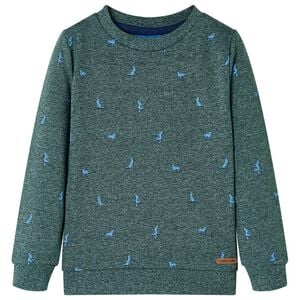 Bluza dziecięca, ciemnozielony melanż, 104