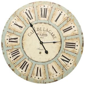vidaXL Zegar ścienny, wielokolorowy, 60 cm, MDF