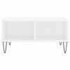 vidaXL Stolik kawowy, biały o wysokim połysku, 60x60x30 cm