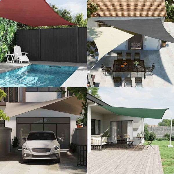 vidaXL Prostokątny żagiel ogrodowy, tkanina Oxford, 2x3,5 m, beżowy