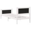 vidaXL Ramka ł&oacute;żka Jasnoszary 75 x 190 cm Lite drewno sosnowe