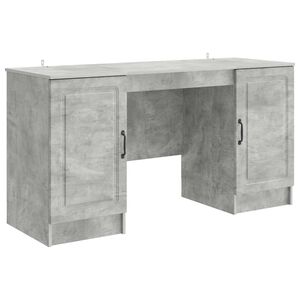 vidaXL Biurko Betonowy szary 142,5 x 50 x 75 cm Drewno inżynieryjne