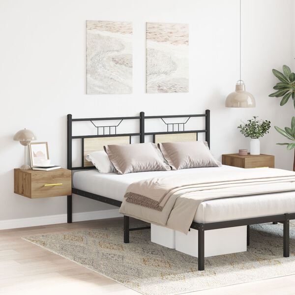 vidaXL Szafka Nocna 2 pcs Dąb rzemieślniczy 35 x 35 x 20 cm