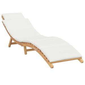 vidaXL Leżak ogrodowy Brązowy 198 x 55 x 58,5 cm Lite drewno teakowe