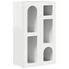 vidaXL Bufet ELST Wysoki połysk biały 59 x 35 x 100,5 cm