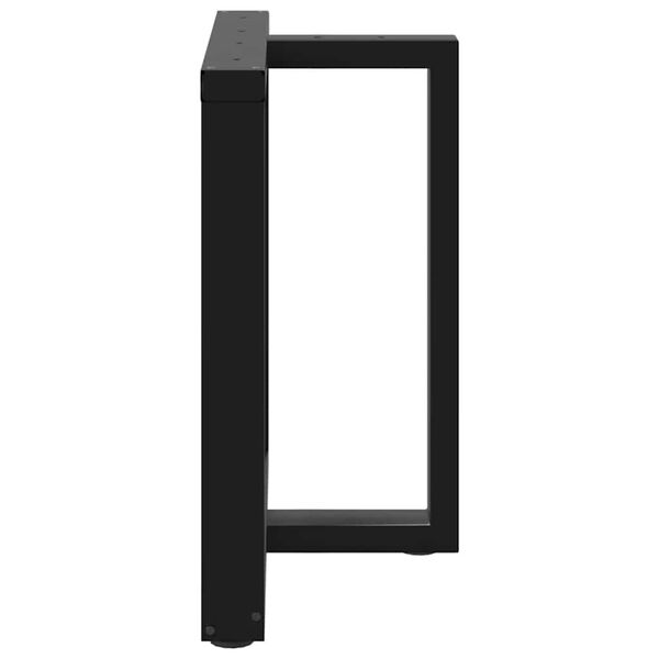 vidaXL Nogi do stołu jadalnego w kształcie litery T 2 szt. Czarne 70x35x(72-73) cm Stal