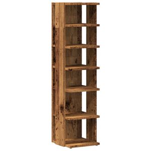 vidaXL Szafka na buty, stare drewno, 28x27x102 cm