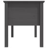 vidaXL Stolik kawowy, szary, 102x49x55 cm, lite drewno sosnowe