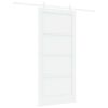vidaXL Drzwi przesuwne 93 x 202 cm Drewno inżynieryjne Biały