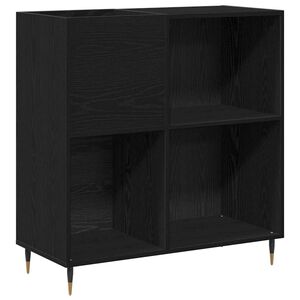 vidaXL Szafka na płyty winylowe Czarny Dąb 85 x 38 x 89 cm