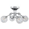 vidaXL Lampa sufitowa z drucianymi kloszami, 4 żar&oacute;wki LED, G9