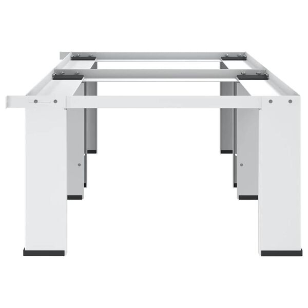 vidaXL Podw&oacute;jny podest pod pralkę i suszarkę, biały