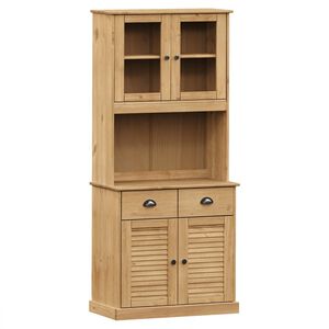 vidaXL Kredens VIGO, 78x40x175 cm, lite drewno sosnowe