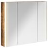 vidaXL Szafka z lustrem do łazienki Dąb wędzony 83,5 x 15,5 x 70 cm