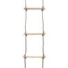 vidaXL Drabinka sznurowa dla dzieci, 290 cm, drewniana