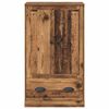 vidaXL Highboard z szufladą Stare drewno 60 x 35,5 x 103,5 cm
