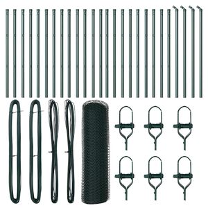 vidaXL Słupek ogrodzeniowy. Zielony