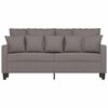 vidaXL Sofa 2-osobowa, kolor taupe, 140 cm, tapicerowana tkaniną