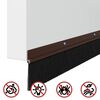 vidaXL Uszczelki z szczotką do drzwi na zatrzask 6 pcs Brązowy 100 cm