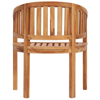vidaXL Krzesła w kształcie banana, 2 szt., lite drewno tekowe